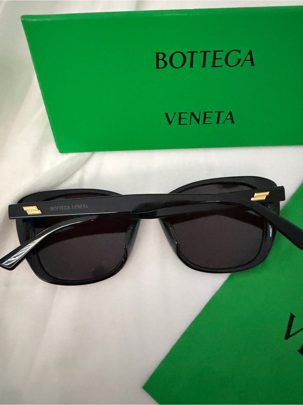Bottega Veneta Black Square Women's Sunglasses - Picture 2 of 2
